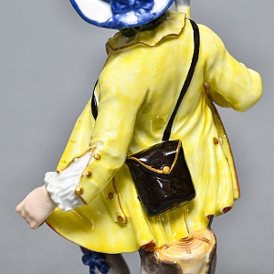 Антикварная Фарфоровая Статуэтка «Придворный садовник», Meissen, Германия, конец XIX — начало XX века.