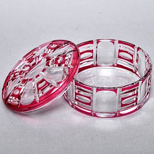 Шкатулка - Конфетница - Орешница Хрусталь VAL SAINT LAMBERT (Вал Сант Ламберт) Бельгия.