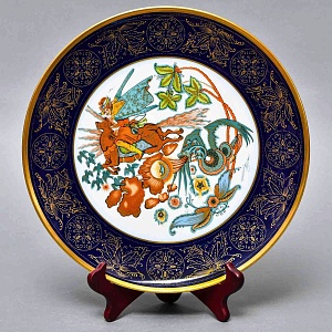 Коллекционное Блюдо - Тарелка «Мифы, сказания. Курьер Чингисхана» Фарфор Hutschenreuther Германия. 