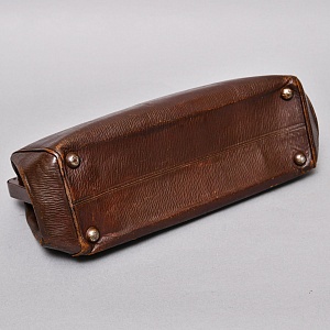 Старинная Дорожная Сумка - Саквояж, кожа, Западная Германия начало ХХ века.