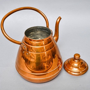 Большой Винтажный Медный Чайник на 6,5 литров, MECAP Бельгия середина ХХ века!