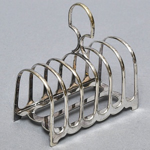 Винтажная Металлическая Подставка для Тостов, SHEFFIELD Англия - середина ХХ века.