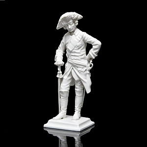 Авторская Фарфоровая статуэтка «Старый Фриц. Король Пруссии Фридрих II», Hutschenreuther Германия.