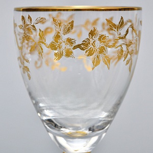 Редкость! Хрустальные Рюмки серии «Золотой Фазан», JOSEPHINENHUTTE, Германия -50 гг.