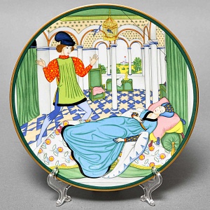 Коллекционная Фарфоровая тарелка «Спящая красавица», Villeroy&Boch Германия - 1982 год. 