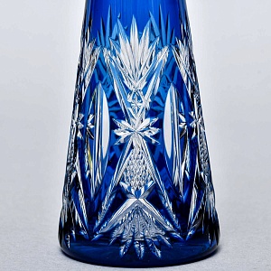 Редкость! Малый Хрустальный Графин - Штоф «Аквамарин» VAL SAINT LAMBERT Бельгия, конец 50-х гг.