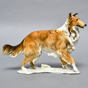 Редкость! Фарфоровая Статуэтка «Собака - Колли», Hutschenreuther, Германия -1965 год.