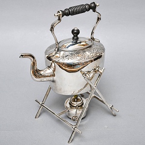 Старинная Бульотка - Чайник, GOLDSMITH & SILVERSMITH Сompany Ltd. Англия начало ХХ века.