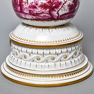 Электрическая Настольная Фарфоровая Лампа - Светильник, Giulia Mangani Италия, середина ХХ века. 