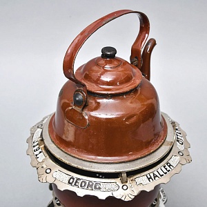 Редкость! Старинная Керосиновая Горелка - Плитка - Керогаз с Чайником, GEORG HALLER Германия -30 гг.