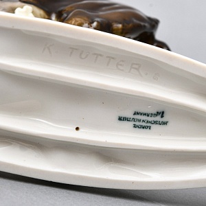 Коллекционная Фарфоровая статуэтка «Охота. Бегущий лось», Hutschenreuther Германия.