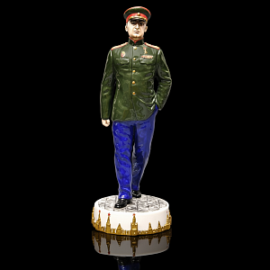 Коллекционная Авторская Статуэтка «Комиссар Государственной Безопасности СССР - Берия Л.П.», фарфор, Россия. 