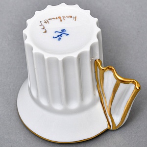  Фарфоровый Кофейный сервиз тет-а-тет «Греческие колонны» 8 предметов, Furstenberg Германия.