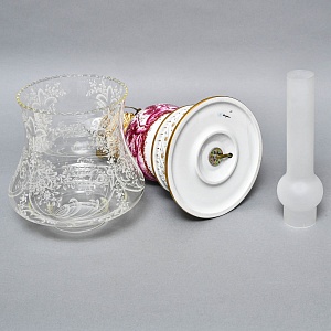 Электрическая Настольная Фарфоровая Лампа - Светильник, Giulia Mangani Италия, середина ХХ века. 