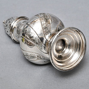 Баночка - Емкость для сахарной пудры, металл Sheffield, Англия середина ХХ века.