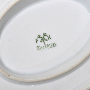 Столовый Фарфоровый сервиз «Охота» на 12 персон, Kaestner Saxonia Германия, первая половина ХХ века.