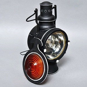 Редкость! Большой Железнодорожный Керосиновый Сигнальный Фонарь, Германия -1974 год.