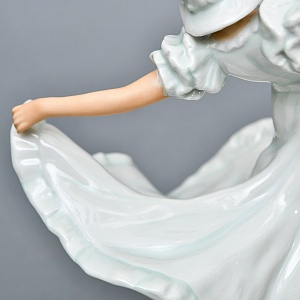  Коллекционная Фарфоровая статуэтка «Танцовщица в пышном платье», Schau Bach Kunst Германия.