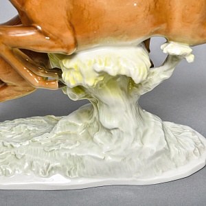 Коллекционная Фарфоровая статуэтка «Охота. Бегущие косули», Hutschenreuther Германия.