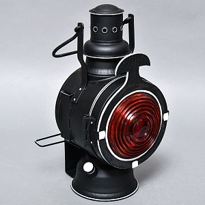 Редкость! Большой Железнодорожный Керосиновый Сигнальный Фонарь, Германия -1974 год.