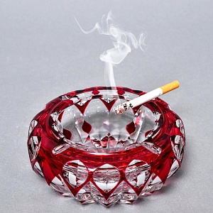 Классическая Хрустальная Пепельница, VAL SAINT LAMBERT Бельгия 60 гг.