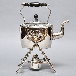 Старинная Бульотка - Чайник, GOLDSMITH & SILVERSMITH Сompany Ltd. Англия начало ХХ века.