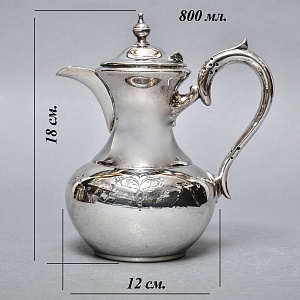 Металлический Кофейник - Чайник на 800 мл. Silverplate, SHEFFIELD Англия.