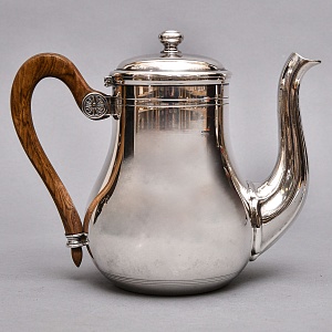 Винтажный Металлический Кофейник - Чайник на 1,2 л. Silverplated, Ercuis Франция, вторая половина ХХ века.