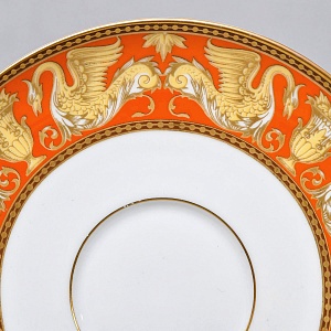 Коллекционная Фарфоровая Чайная тройка «Золотые грифоны», Kaiser Германия, 1979 - 1990 годы. 