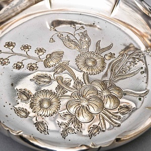 Металлическая Сухарница - Конфетница - Фруктовница, Silverplate, Mappin & Webbs Англия. 