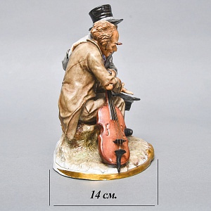 Коллекционная Фарфоровая статуэтка «Уличные Музыканты», SITZENDORF Германия. 