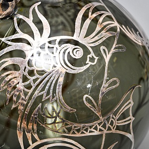 Антикварный Стеклянный кувшин «РЫБКИ», LAUSHE Германия, первая половина ХХ века. 