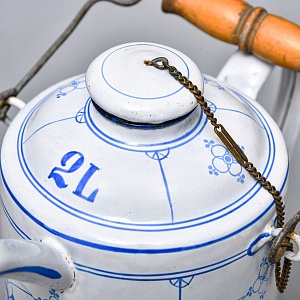 Антикварный Эмалированный Бидон - Канистра для Бензина на 2 литра. Германия 1914 год.