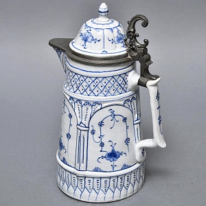 Антикварный Фарфоровый кувшин для пива, Bremer & Liebmann Германия, конец XIX - начало ХХ веков.