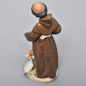 Коллекционная Фарфоровая статуэтка «Юный монах и его паства», Lladro серия Грес, Испания. 