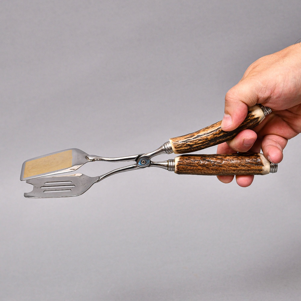 Щипцы для гриля серия «Охота» в деревянной коробке, Германия, Wickuler Solingen, 80 -е годы ХХ века.