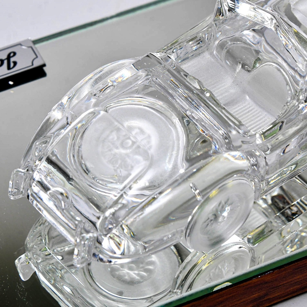Коллекционная Хрустальная Модель «Автомобиль - Jaguar XK» Spiegelau Crystal Германия. 