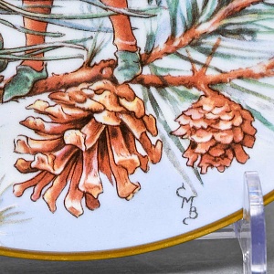 Коллекционная Фарфоровая Тарелка - Блюдо «Фея Сосны», Wedgwood Англия - 1989 год. 