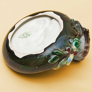 Редкость! Фаянсовая Пепельница - Мелочёвница - Статуэтка «Воробей» СССР ЗиК Конаково - 1959 год. 