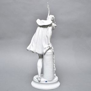  Редкая! Большая Фарфоровая статуэтка «МЕФИСТОФЕЛЬ», Scheibe-Alsbach Германия. 