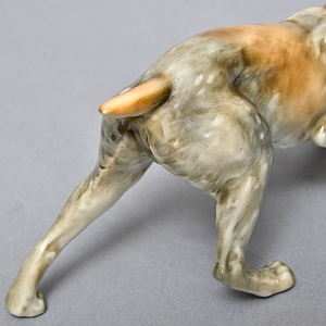 Коллекционная Фарфоровая статуэтка «Собака ПОЙНТЕР», Hutschenreuther Германия, середина ХХ века.