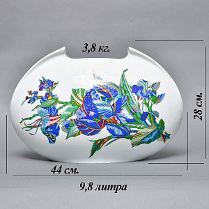 Декоративный комплект - Две Вазы и Блюдо из коллекции TASCA, Фарфор Rosenthal Германия, 80-е годы.