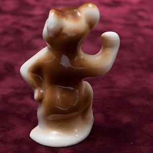 Коллекционный Триптих - Фарфоровые Статуэтки «Мишки - Олимпийцы», СССР Полонне ЗХК. 