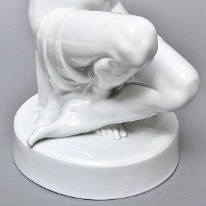 РЕДКОСТЬ! Большая Фарфоровая статуэтка «Обнаженная купальщица», Herend Венгрия.