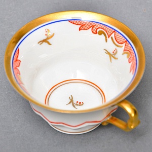 Антикварная Фарфоровая Кофейная пара в стиле Шинуазри, ROSENTHAL Германия, 1891 - 1906 годы. 