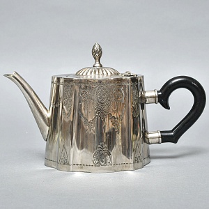 Старинный Заварочный Чайник. Метал Silverplate, SHEFFIELD Англия начало ХХ века. 