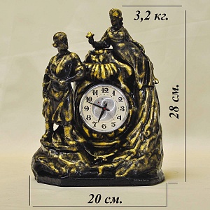 Чугунные Механические Настольные часы «Каменный Цветок», ЧЧЗ - МОЛНИЯ СССР-1967 год. 