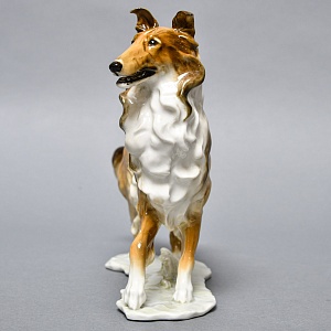 Редкость! Фарфоровая Статуэтка «Собака - Колли», Hutschenreuther, Германия -1965 год.