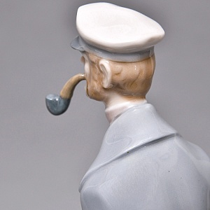 Коллекционная Фарфоровая статуэтка «Отважный капитан», Lladro Испания, 1971 - 1974 годы. 