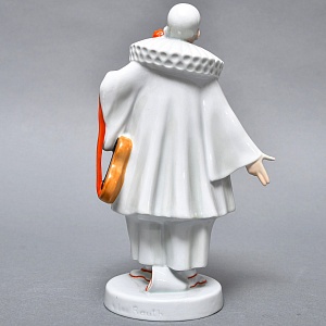 Антикварная Фарфоровая статуэтка «Поющий Пьеро», ROSENTHAL Германия - 1918 год.